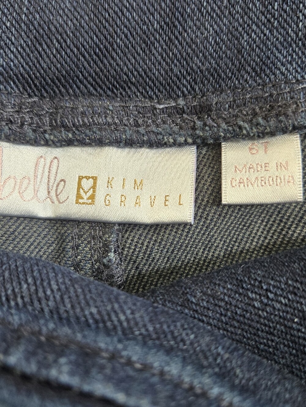 BELLE By Kim Gravel Size 6T Women Stretch, Elastic Waist Dark Wash Jeans NWT - Picture 10 of 12